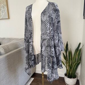 Sheer 2X Cardigan CATHERINES XXL Bell Sleeve Flowy Boho Witchy Whimsigoth Fairy